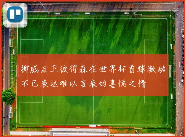 挪威后卫彼得森在世界杯首球激动不已表达难以言表的喜悦之情